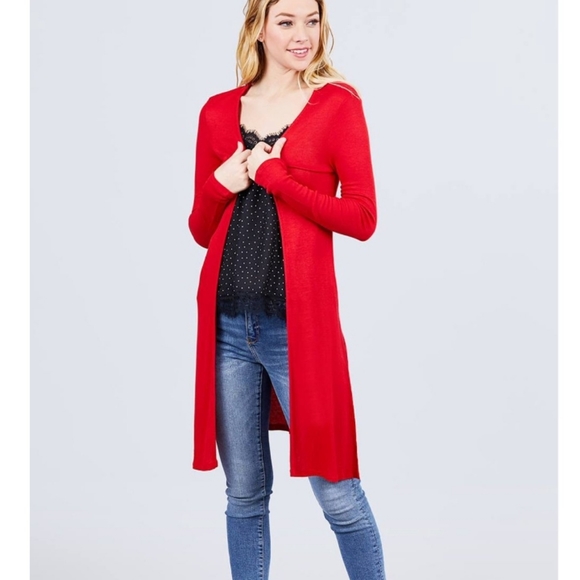 New With Tags NY&CO Red Duster Size Small - Picture 1 of 5